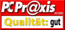 PCPraxis sagt GUT und lobt unseren schnellen E-Mail Support